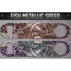 BarProducts.com Speed Bottle Opener / Bar Key - Fish "Metallic" Bartending Bottle Openers