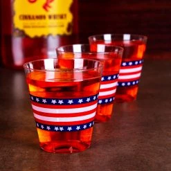 BarProducts.com Flag Print Shot Glasses - 40ct. - 2 Ounce