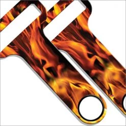 BarProducts.com HAMMERHEAD™ Bottle Opener - Flames Bartending Bottle Openers