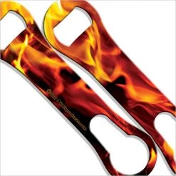 BarProducts.com V-Rod® Bottle Opener / Pour Spout Remover - Flames