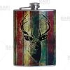 BarProducts.com Flasks & Portable Stainless Steel Hip Flask - Buck Design - Several Size Options