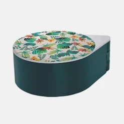 BarProducts.com BAR SUPPLIES Glass Rimmer Lid - Floral Pattern