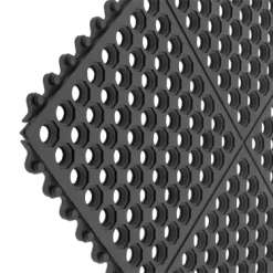 BarProducts.com BAR EQUIPMENT Rubber Anti-Fatigue Floor Matting - Black Interlocking