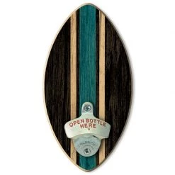 BarProducts.com Football Wall-Mounted Wooden Plaque Bottle Openers - Several Team Color Options Bartending Bottle Openers