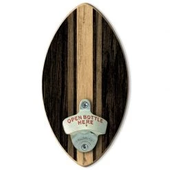 BarProducts.com Football Wall-Mounted Wooden Plaque Bottle Openers - Several Team Color Options Bartending Bottle Openers