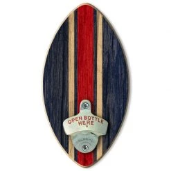 BarProducts.com Football Wall-Mounted Wooden Plaque Bottle Openers - Several Team Color Options Bartending Bottle Openers