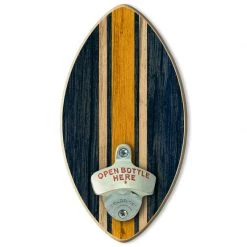 BarProducts.com Football Wall-Mounted Wooden Plaque Bottle Openers - Several Team Color Options Bartending Bottle Openers