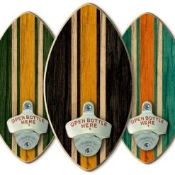 BarProducts.com Football Wall-Mounted Wooden Plaque Bottle Openers - Several Team Color Options Bartending Bottle Openers