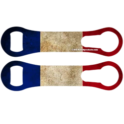 BarProducts.com Custom Bottle Openers Kolorcoat™ V-Rod® Opener - France Flag