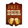 BarProducts Handcrafted Woodshop Made In The USA Free Beer Tomorrow Wood Plaque Bar Sign Tavern-shaped 1 BarProducts Handcrafted Woodshop Made In The USA Free Beer Tomorrow Wood Plaque Bar Sign Tavern-shaped