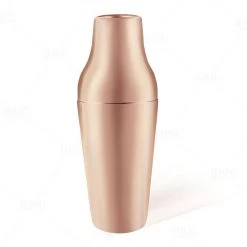 BarProducts.com BarConic® French Style 2 Piece Cocktail Shaker - Copper Plated - 20oz Master Mixology