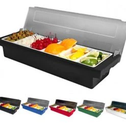 BarProducts.com BAR SUPPLIES Condiment Holder / Fruit Tray - 6 Pint Compartments