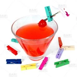 BarProducts.com Citrus / Garnish Tools BarConic® Garnish Clips - Multi Color 100 Pack