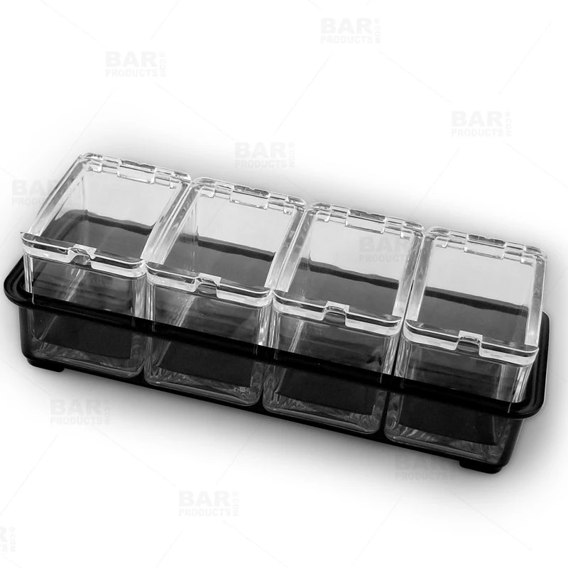 garnish_center_small_with_5_containers_800_bpc.jpg BarProducts.com Small Garnish Caddy - 5 Piece - Removable Containers Bar Caddies