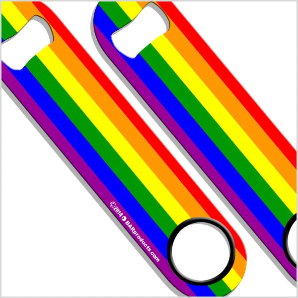 gay-pride-speed-bar-key-label.jpg BarProducts.com Bartending Bottle Openers Kolorcoat™ Speed Opener - Pride