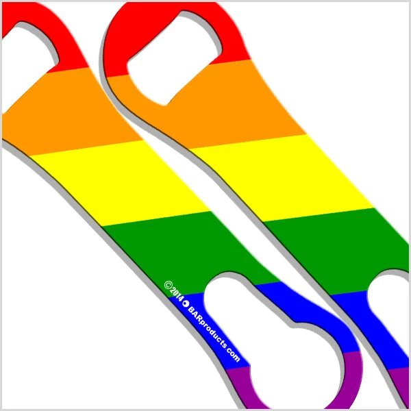 gay-pride-vrod-bottle-openerlabel.jpg Bar Products Pride V-Rod® Bottle Opener Bartending Bottle Openers