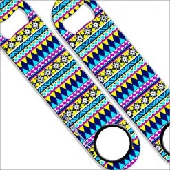 BarProducts.com Kolorcoat™ Speed Opener - Aztec -Geometric - V3 Bartending Bottle Openers