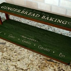 BarProducts.com Counter Caddies™ - Gingerbread Baking Co. - 24" STRAIGHT Shelf SPECIAL COLLECTIONS