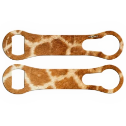 BarProducts.com Kolorcoat™ V-Rod® Opener - Giraffe Custom Bottle Openers