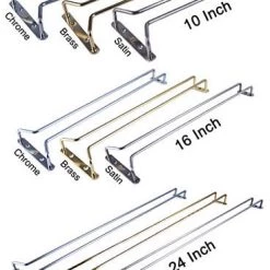 BarProducts.com Single Rail Glass Hanger Rack - Size And Finish Options 4 BarProducts.com Single Rail Glass Hanger Rack - Size And Finish Options
