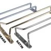 BarProducts.com Single Rail Glass Hanger Rack - Size And Finish Options
