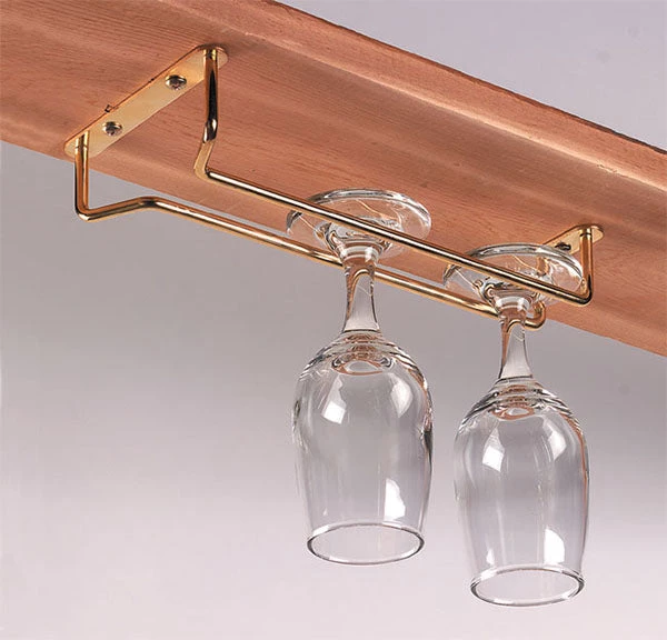 glass-hangers.jpg BarProducts.com Single Rail Glass Hanger Rack - Size And Finish Options