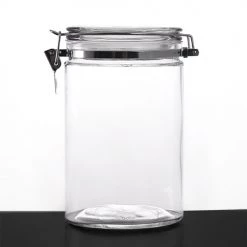 BarProducts.com Glass Canisters - Oval With Air Tight Lid - Size Options