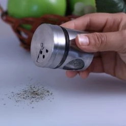 BarProducts.com Spice Shaker - Glass & Stainless Steel - 2 Ounce