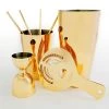 BarProducts.com Olea™ 8 Pieced Bar Set - Gold Plated Master Mixology