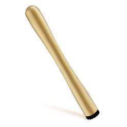 BarProducts.com BarConic® Muddler - Gold Plated W/ Black Serrated Head BAR TOOLS