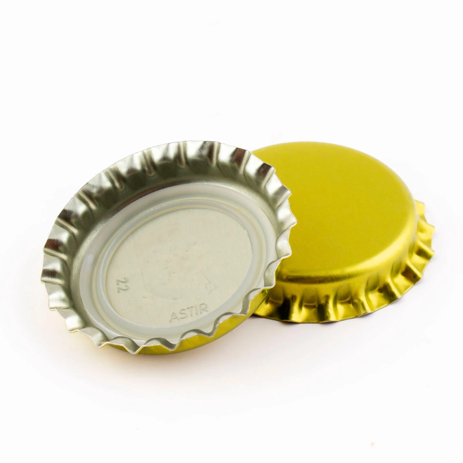 gold-bottlecap-clean2.jpg BarProducts.com Gold Oxygen Barrier Bottle Caps - 144 Ct