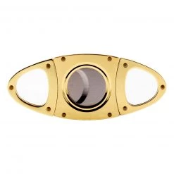BarProducts.com Double Blade Guillotine Cigar Cutter - Gold Plated SPECIAL COLLECTIONS