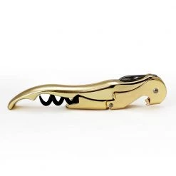 BarProducts.com Double Lever Corkscrew - Gold Plated