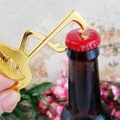 BarProducts.com BarConic® Flamingo Zinc Alloy Bottle Opener - Gold Plated