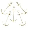 BarProducts.com Anchor Cocktail Picks - Gold Plated - Set Of 6
