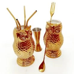 BarProducts.com Golden Owl Bar Set SPECIAL COLLECTIONS