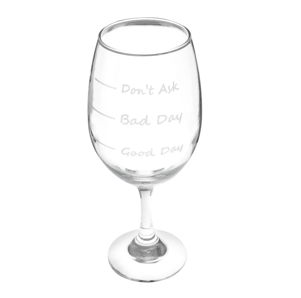 good-day-bad-day-engraved-wine-glass-1.jpg BarProducts.com BAR SUPPLIES Good Day/Bad Day 20oz Engraved Wine Glass