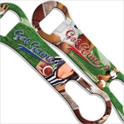 BarProducts.com V-Rod® Bottle Opener / Pour Spout Remover - Got Game? Bartending Bottle Openers