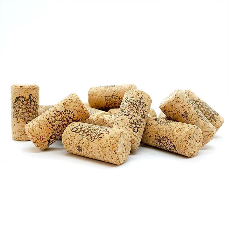 grape-design-wine-corks-BPC-main.jpg BarProducts.com Classic Wine Corks - Grape Design - Bag Of 100