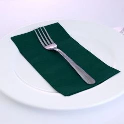 BarProducts.com BarConic® 15” X 17” 2-PLY Colored Paper Dinner Napkins – Dark Green – Pack Of 100