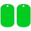BarProducts.com Custom Novelties Kolorcoat™ Dog Tag - Green 2 BarProducts.com Custom Novelties Kolorcoat™ Dog Tag - Green