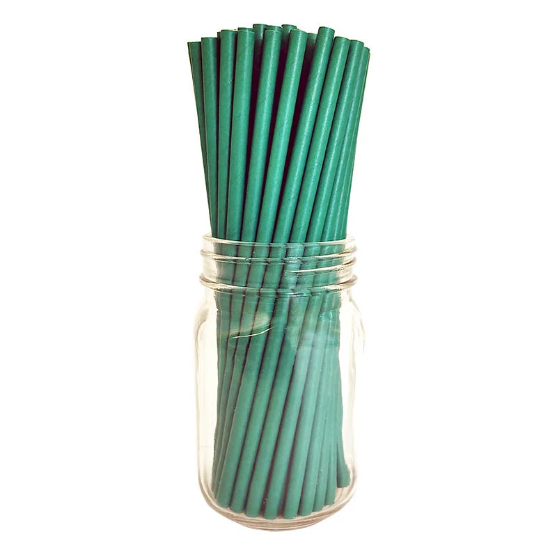 green-paper-straw-bpc-800.jpg BarProducts.com BarConic® "Eco-Friendly" Paper Straws - 7 3/4" Solid Green - 100 Pack BAR SUPPLIES