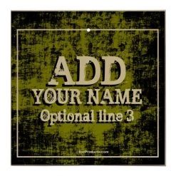 BarProducts.com HOME BAR & GIFTS ADD YOUR NAME Tabletop Ring Toss Game - Gold Grunge