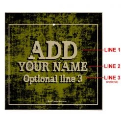 BarProducts.com HOME BAR & GIFTS ADD YOUR NAME Tabletop Ring Toss Game - Gold Grunge