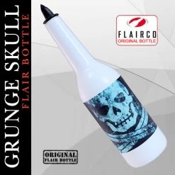 BarProducts.com Kolorcoat™ Flair Bottle - Grunge Skull Design - 750ml