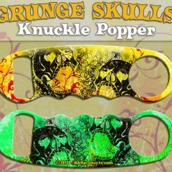 BarProducts.com Bartending Bottle Openers Knuckle Popper Bottle Opener - Grunge Skulls