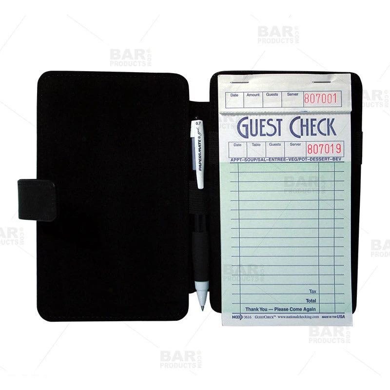 guest-check-holder-open-filled-bpc_a68cef39-befa-4e48-80f1-1e6fed198680.jpg BarProducts.com Guest Check Pad Holder - Carbon Fiber