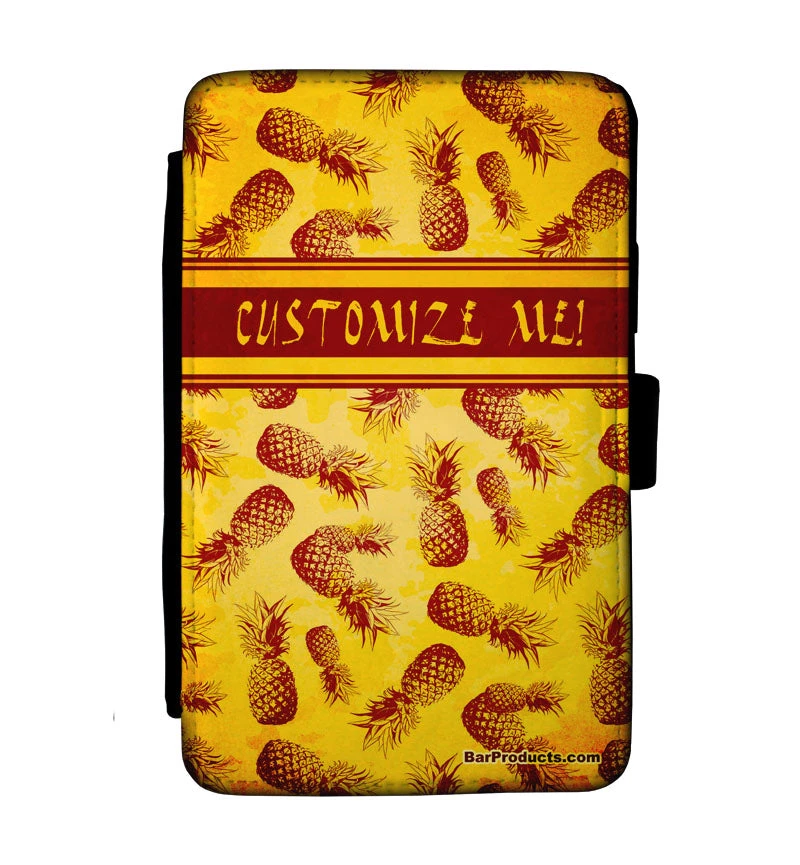 guest-check-holder-pineapple-front.jpg BarProducts.com CUSTOMIZABLE Guest Check Pad Holder - Pineapple