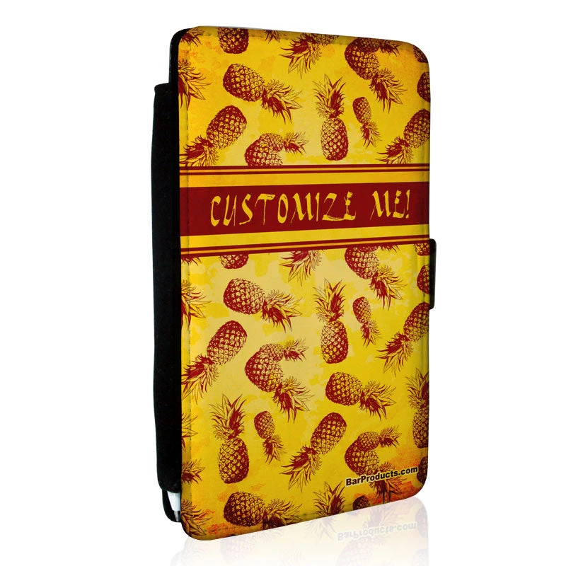 guest-check-holder-pineapple-side.jpg BarProducts.com CUSTOMIZABLE Guest Check Pad Holder - Pineapple