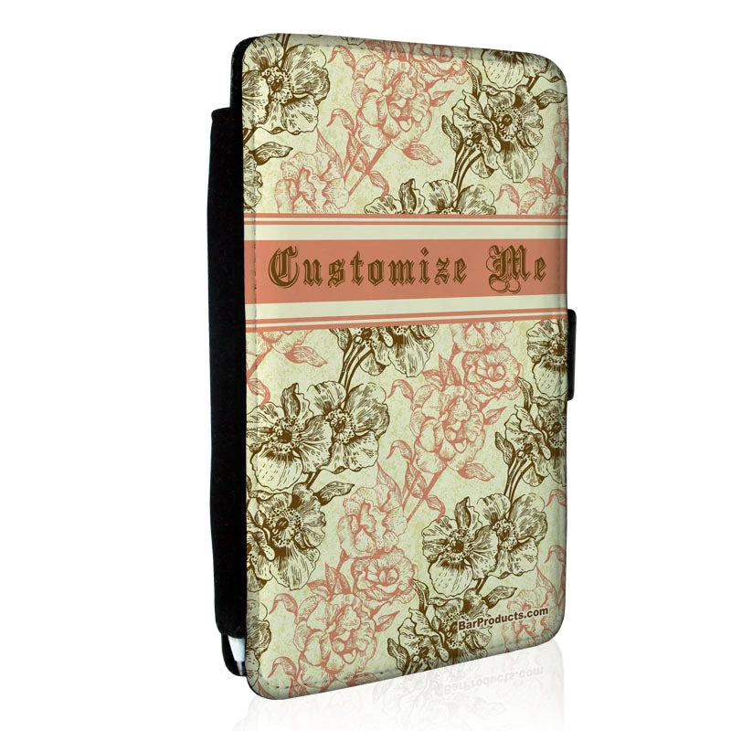guest-check-holder-vintage-floral-side.jpg BarProducts.com CUSTOMIZABLE Guest Check Pad Holder - Vintage Floral KITCHEN, DINING & SERVICE